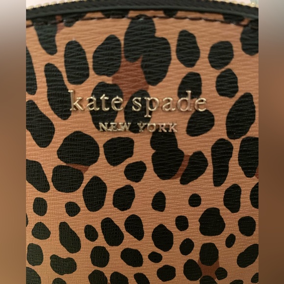 NWT Kate Spade Spencer Leopard Double-Zip Crossbody Purse - Picture 11 of 12